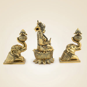 Brass Gajalaxmi