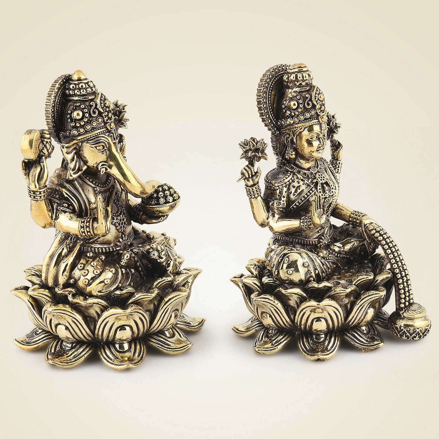 Brass Ganesh Laxmi