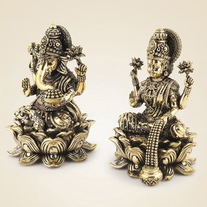 Brass Ganesh Laxmi