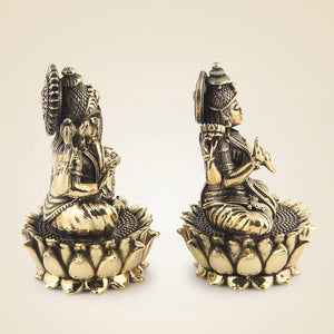 Brass Lakshmi Ganesh Idol