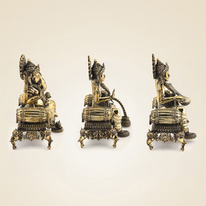 Brass Ganesh Laxmi Saraswati