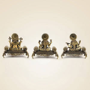 Brass Ganesh Laxmi Saraswati