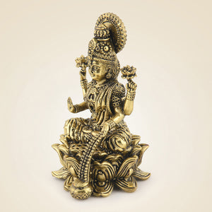 Brass Laxmi Statue