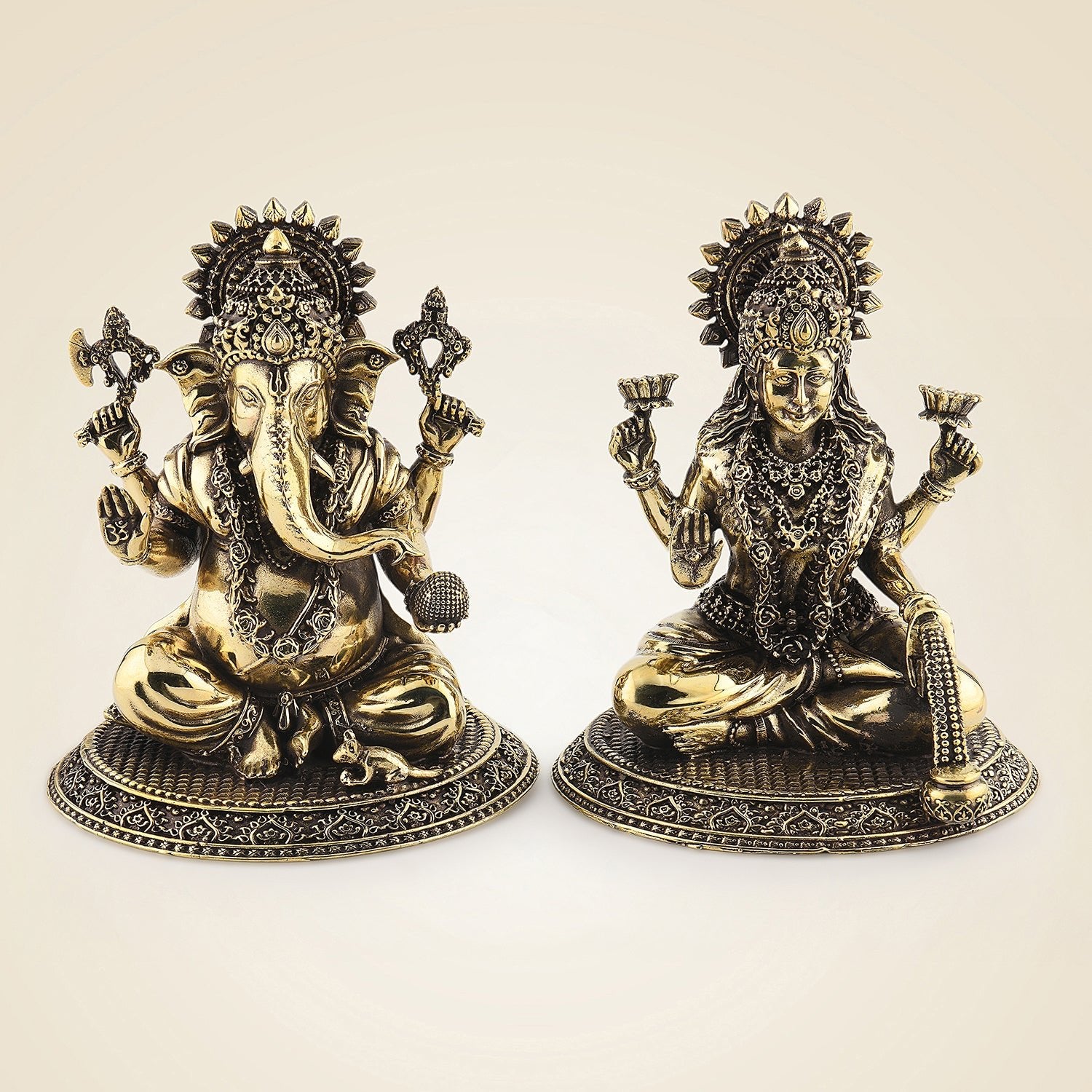 Brass Ganesh Laxmi