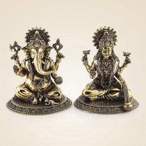 Brass Ganesh Laxmi