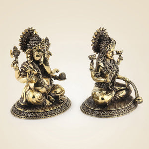 Brass Ganesh Laxmi