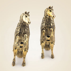 Brass Horses Statue