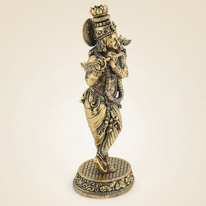 Brass Krishna Idol