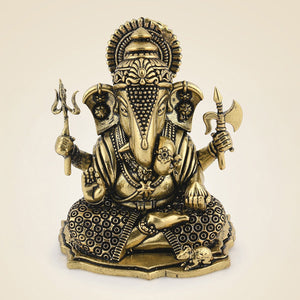 Brass Dagdu Ganesh