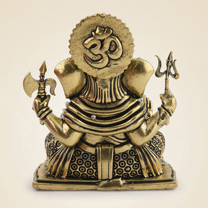 Brass Dagdu Ganesh