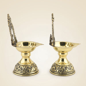 Brass Ganesh Laxmi Diya