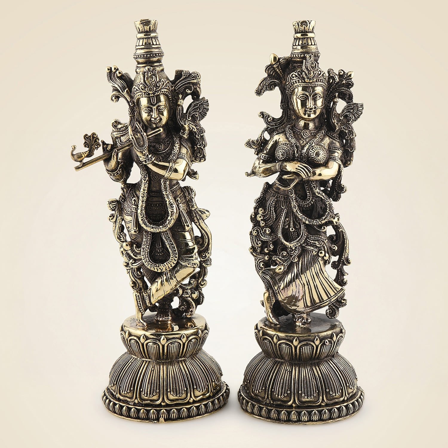 Brass Radha Krishna Idol