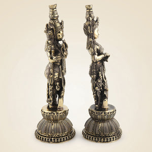 Brass Radha Krishna Statue