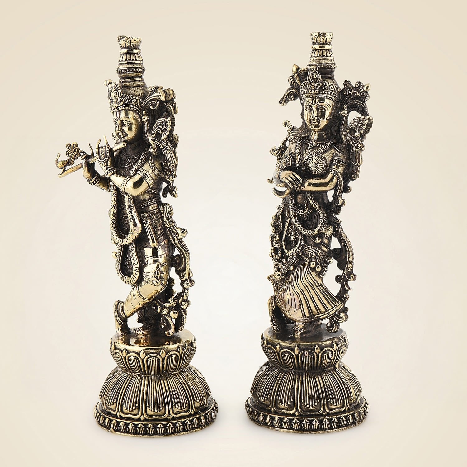 Brass Radha Krishna Murti