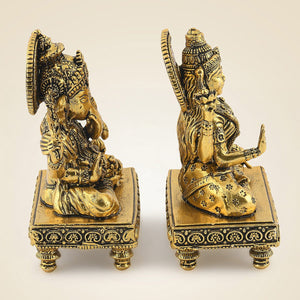Brass Lakshmi Ganesh Idol
