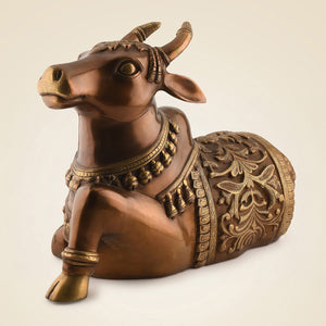 Brass Nandi Statue