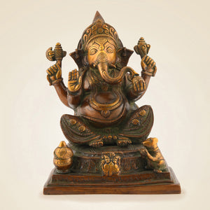 Brass Ganesha Idol