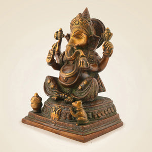 Brass Ganesha Idol