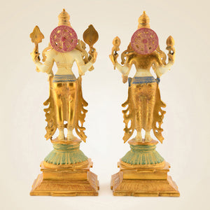 Brass Vishnu Laxmi Idol