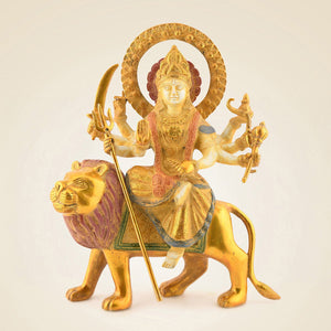 Brass Durga Mata Idol