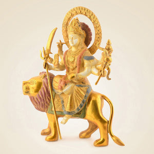Brass Durga Mata Idol
