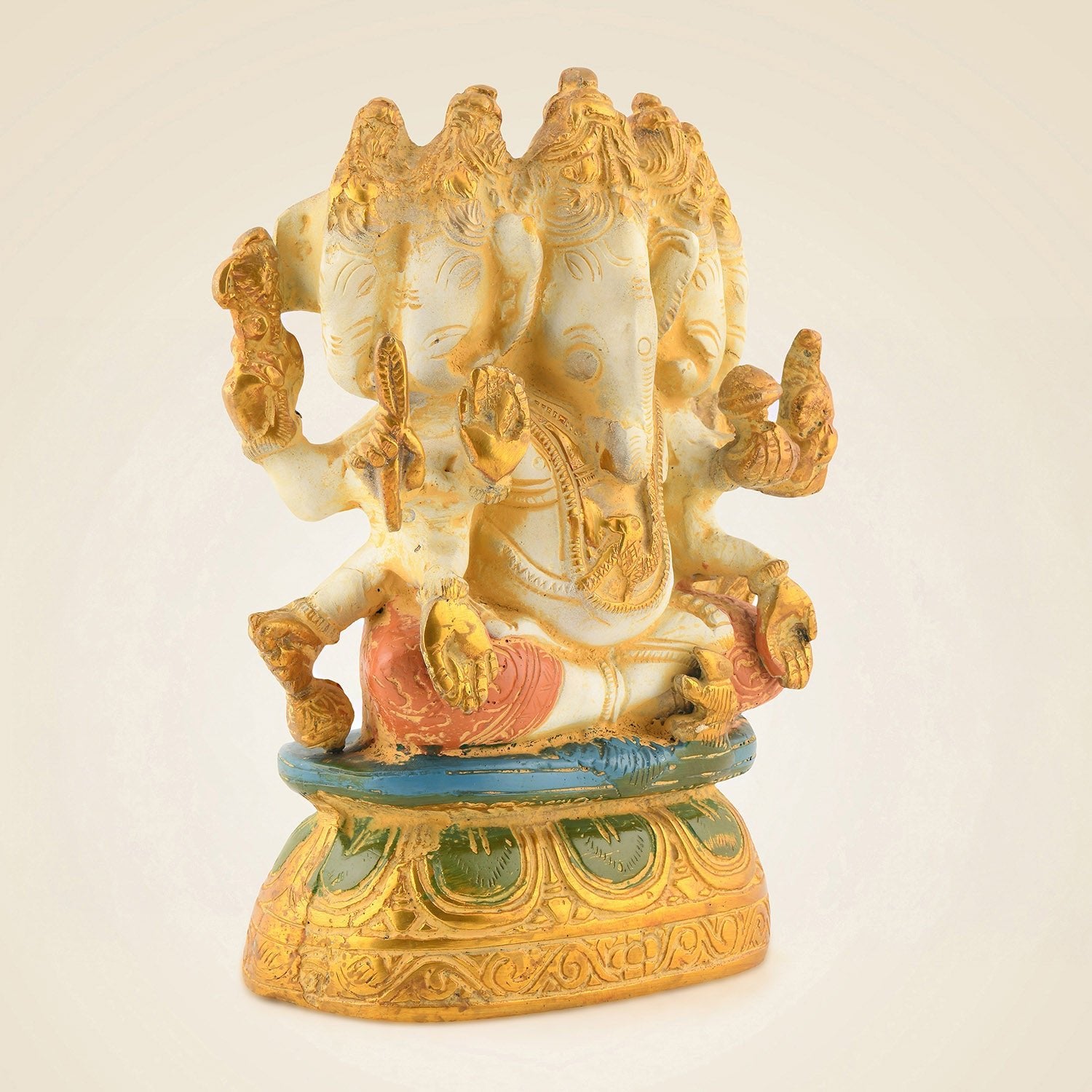 Brass Panchmukhi Ganesha