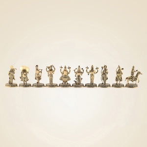 Brass Dasavatharam Idols Set