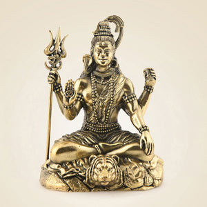 Brass Shiva
