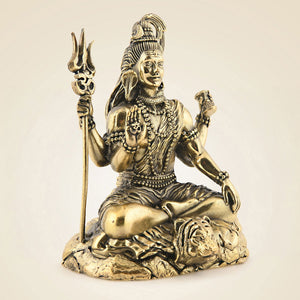 Brass Shiva