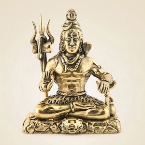 Brass Shiva