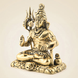 Brass Shiva