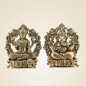 Brass Ganesh Laxmi