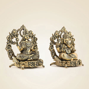 Brass Ganesh Laxmi