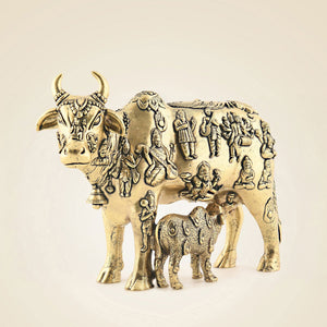 Brass Kamdhenu Idol