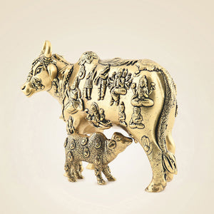 Brass Kamdhenu Idol