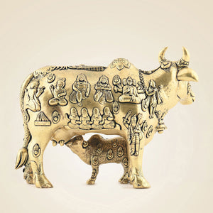 Brass Kamdhenu Idol