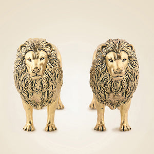 Brass Lion Statue