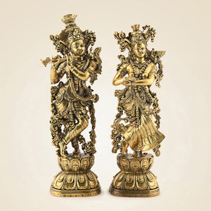 Brass Radha Krishna