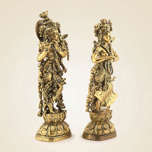 Radha Krishna Brass Idol