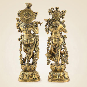 Brass Radha Krishna