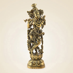 Brass Krishna Idol
