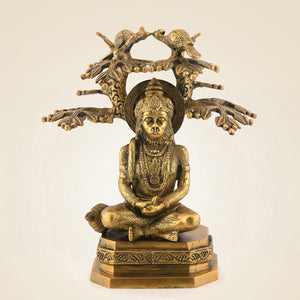Brass Meditating Hanuman