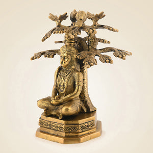 Brass Meditating Hanuman
