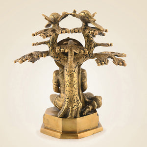 Brass Meditating Hanuman
