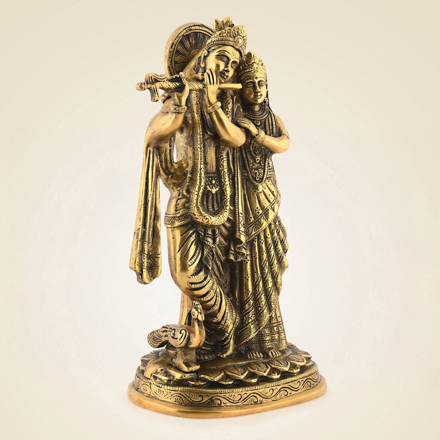 Brass Radha Krishna Idol