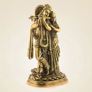 Brass Radha Krishna Idol
