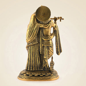 Radha Krishna Brass Sculpture