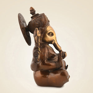 Ganesha Brass Idol