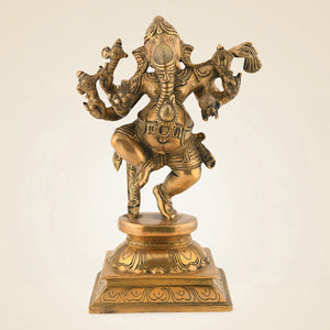 Brass Dancing Ganesha