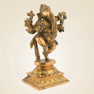 Brass Dancing Ganesha